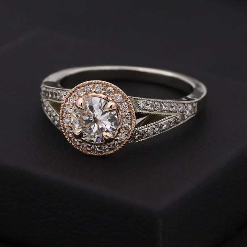 Pink Diamond Engagement Ring